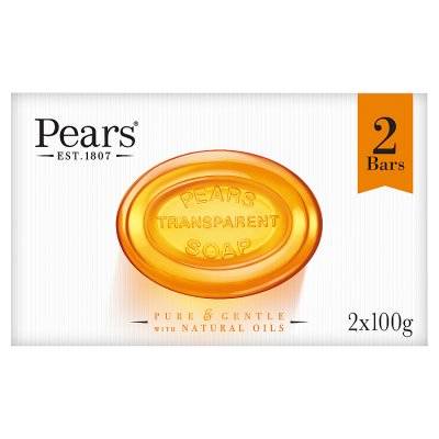 Pears Transparent Soap Bar With Natural Oils (2ct)