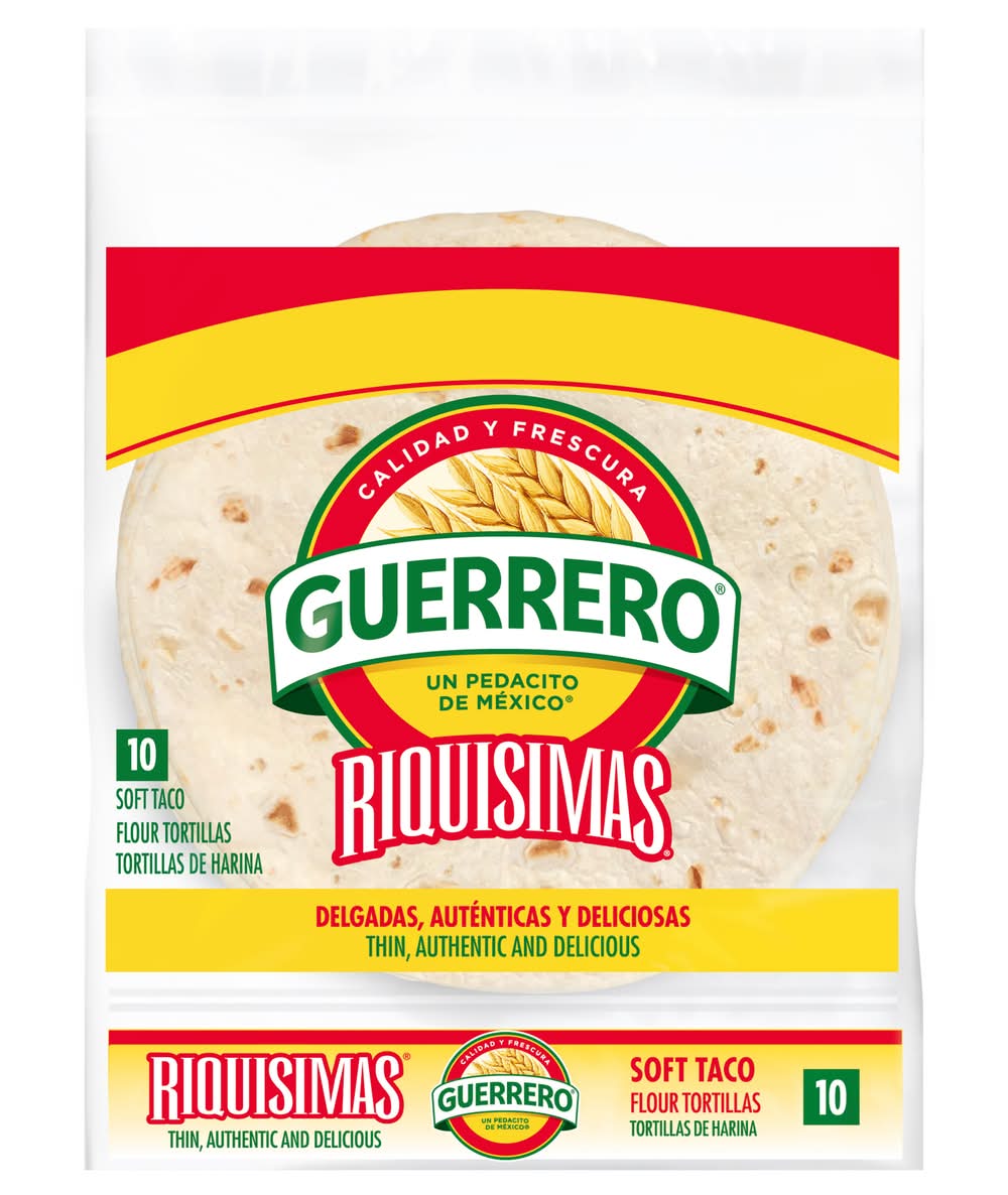 Guerrero Riquisimas Soft Taco Flour Tortillas (10 x 10 ct)