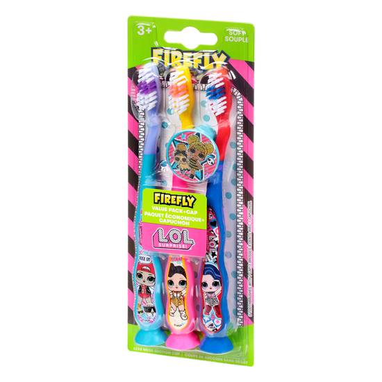 Firefly Lol Surprise Toothbrushes (3 ct)