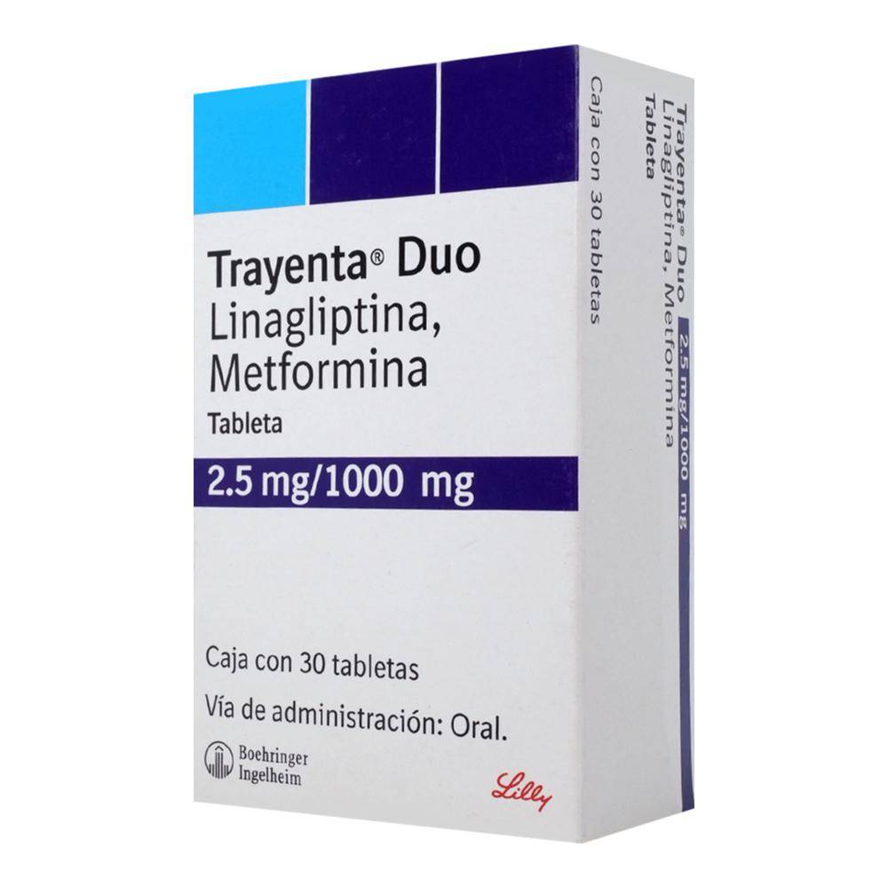 Boehringer ingelheim trayenta duo tabletas 2.5 mg / 1000 mg (30 tabletas)