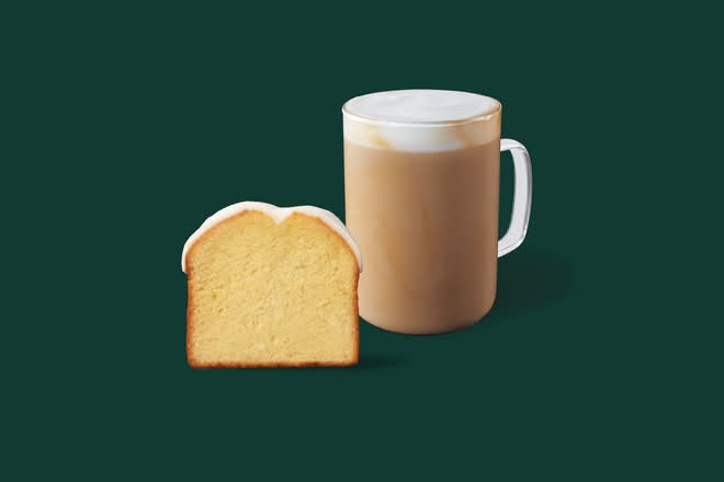 Skinny Vainilla Latte + Lemon Cake