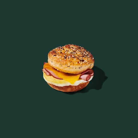 Everything Croissant & Roasted Ham Sandwich