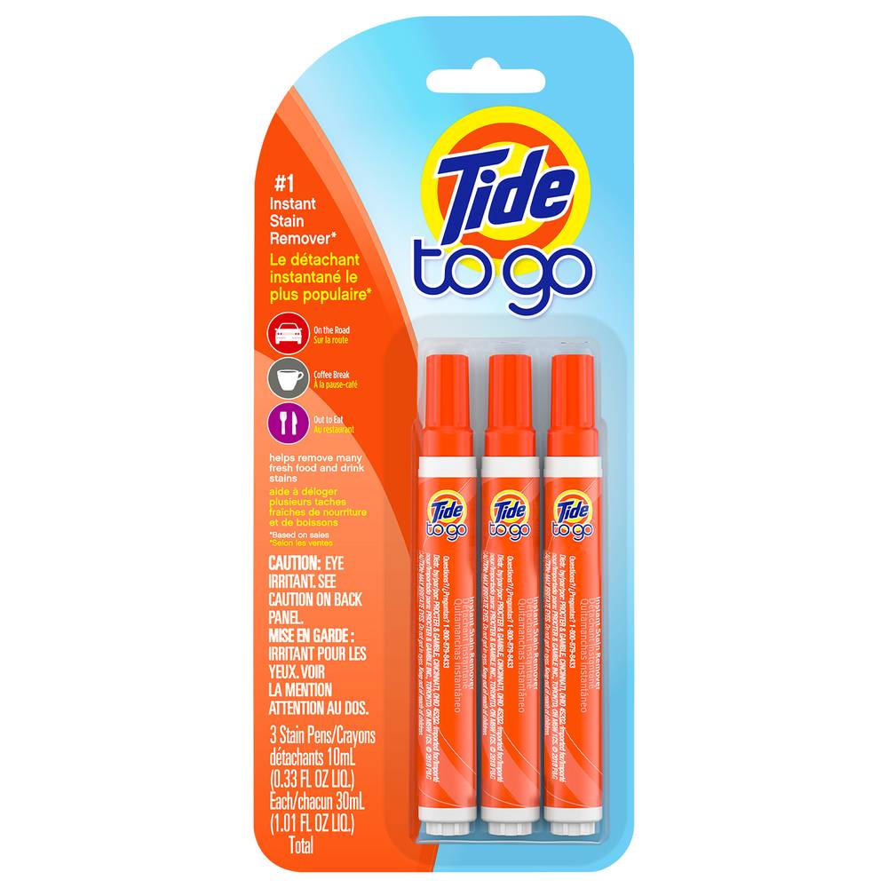 Tide To Go Instant Stain Remover Pen (1.01 fl oz, 3 ct)