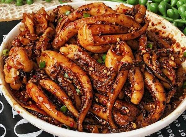 Cumin Squid with Rice 孜然魷魚飯