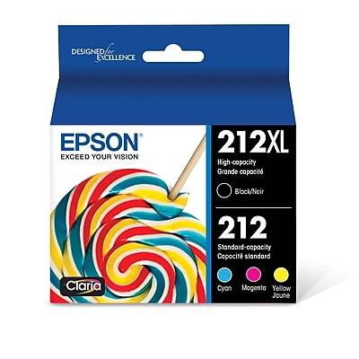 Epson 212xl Claria High-Yield Black and Cyan, Magenta, Yellow Ink Cartridges