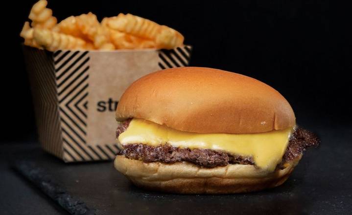 Cheese Burger + Papas
