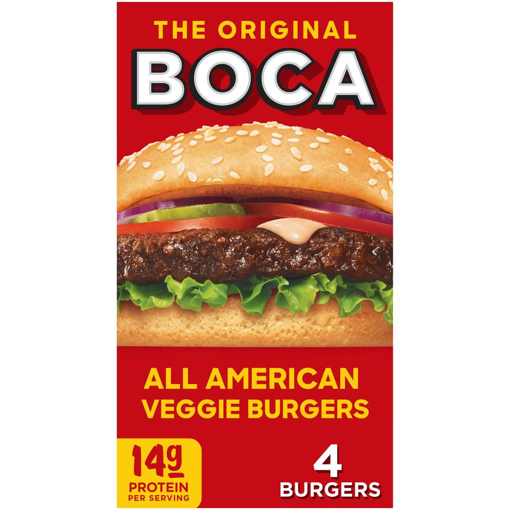 Boca All American Flame Grilled Veggie Burgers (10 oz)