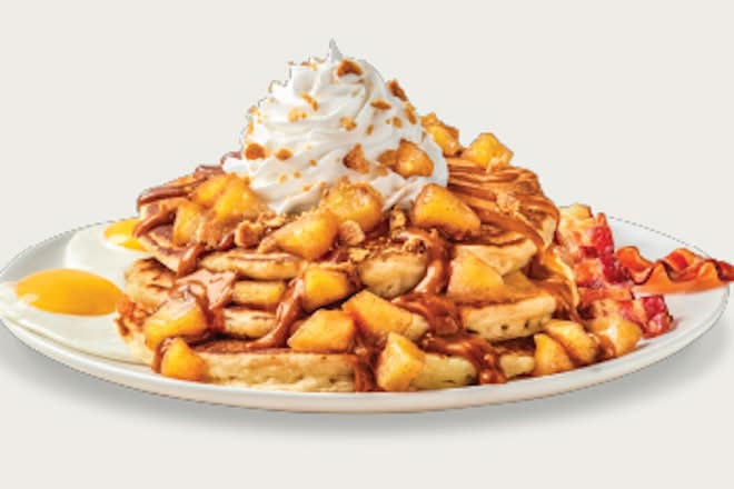 Caramel Apple Pie Pancakes Platter
