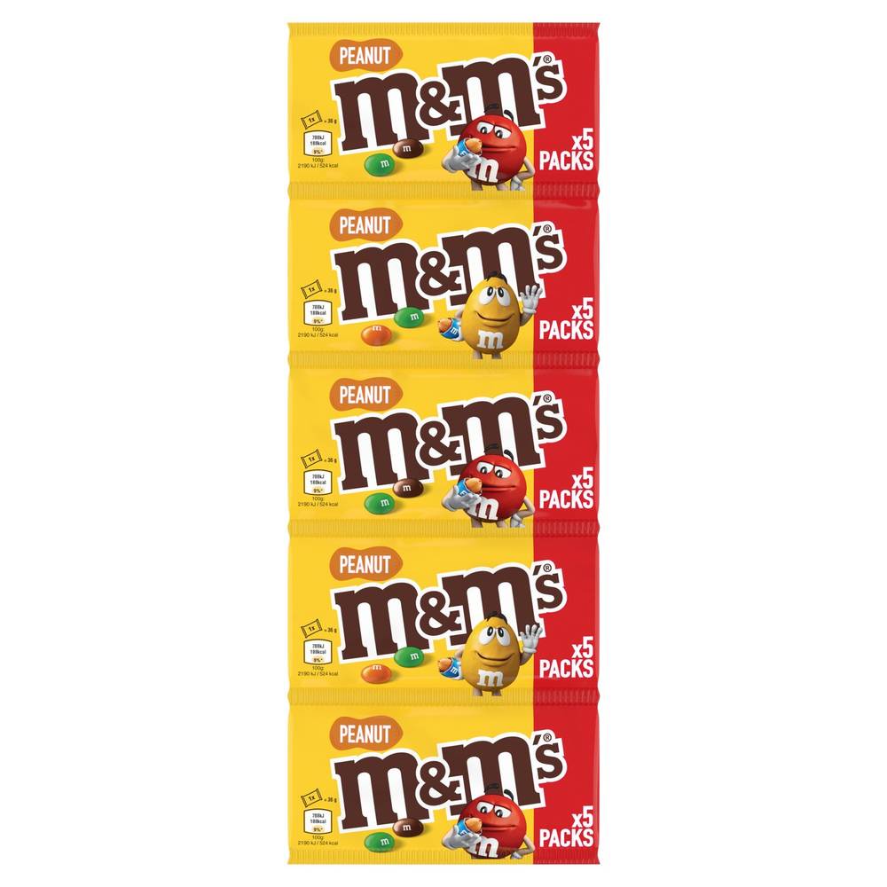 M&M's - Bonbons chocolat au lait et cacahuètes, cacahuètes (5)