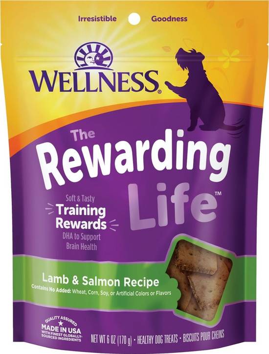 Wellness Rewarding Life Lamb & Salmon Dog Treats (6 oz)