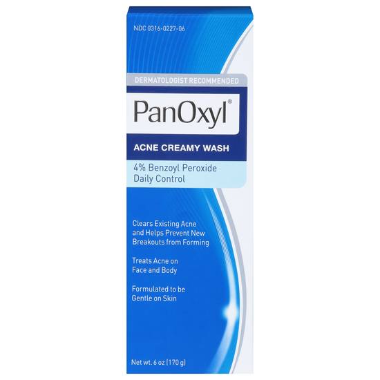 Panoxyl Benzoyl Peroxide 4% Acne Cream Wash