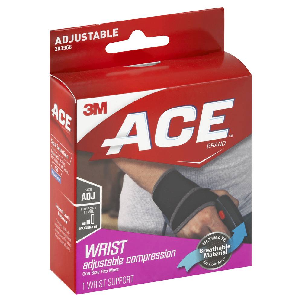 Ace Wrist Support, Adjustable 1 Ea