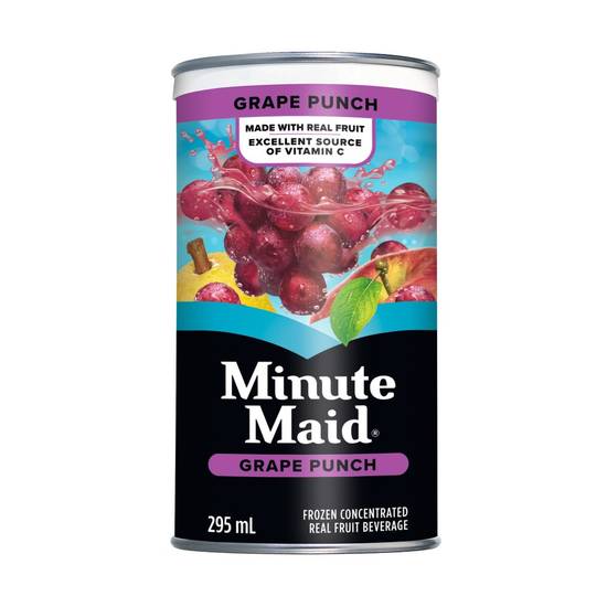 Minute maid minutemaidmd punch aux raisins concentré congelé canette de 295ml (295 ml) - grape punch concentrate (295 ml)