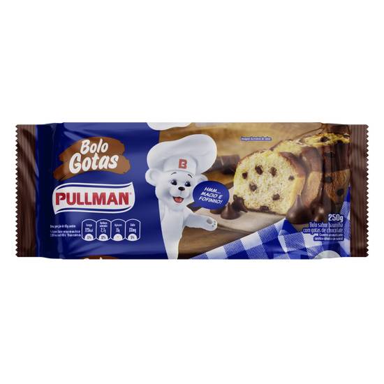 Pullman bolo de baunilha com gotas de chocolate (250g)