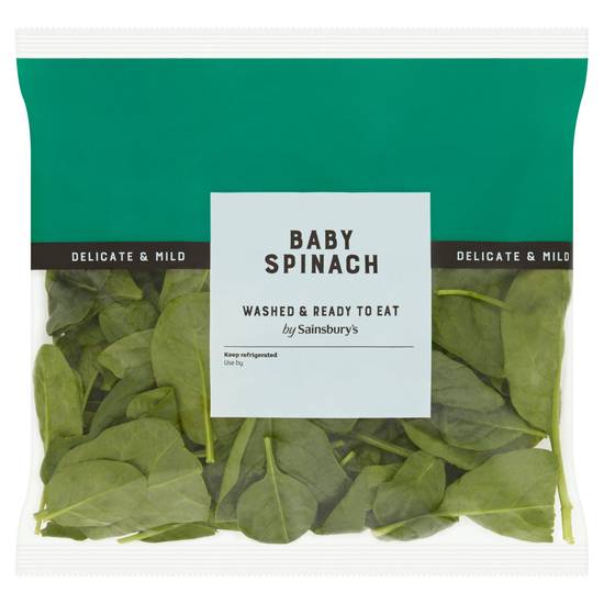 Sainsbury's Baby Leaf Spinach 100g
