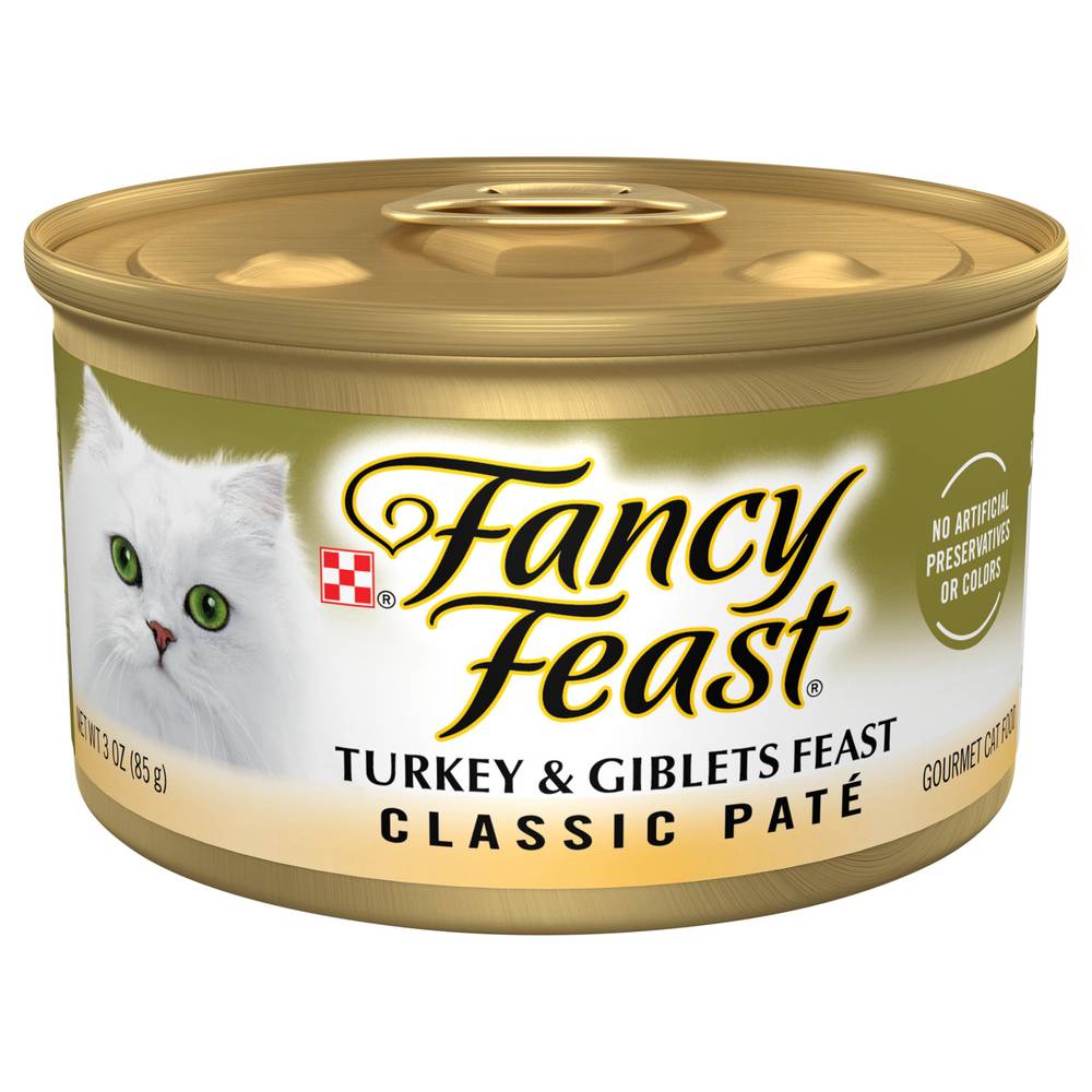 Fancy Feast Turkey and Giblets Feast Classic Pate Cat Food (3 oz)