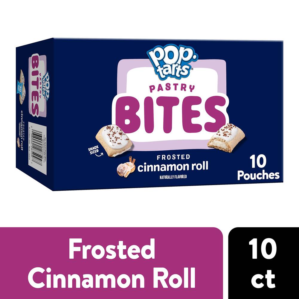 Pop-Tarts Baked Pastry Bites Roll, Frosted Cinnamon (1.4 oz, 10 ct)