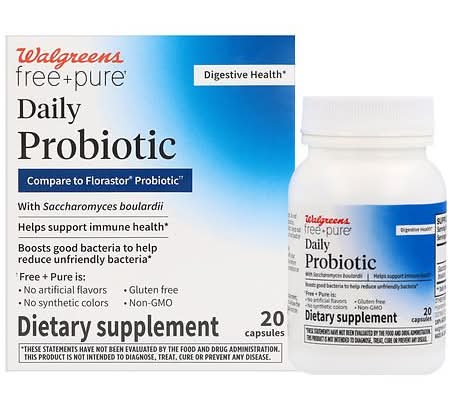 Walgreens Daily Probiotic With Saccharomyces Boulardii Capsule (1.2 oz)