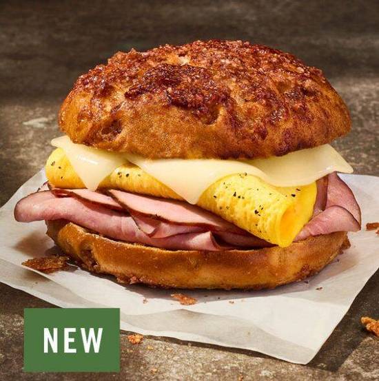 CinnaCrunch Ham & Egg Sandwich