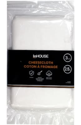 Inhouse coton à fromage premium - premium cheesecloth (3 yd/blanc)