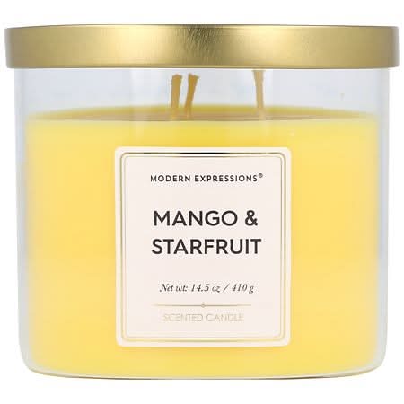 Modern Expressions Scented Container Candle, Mango & Starfruit (14.5 oz)