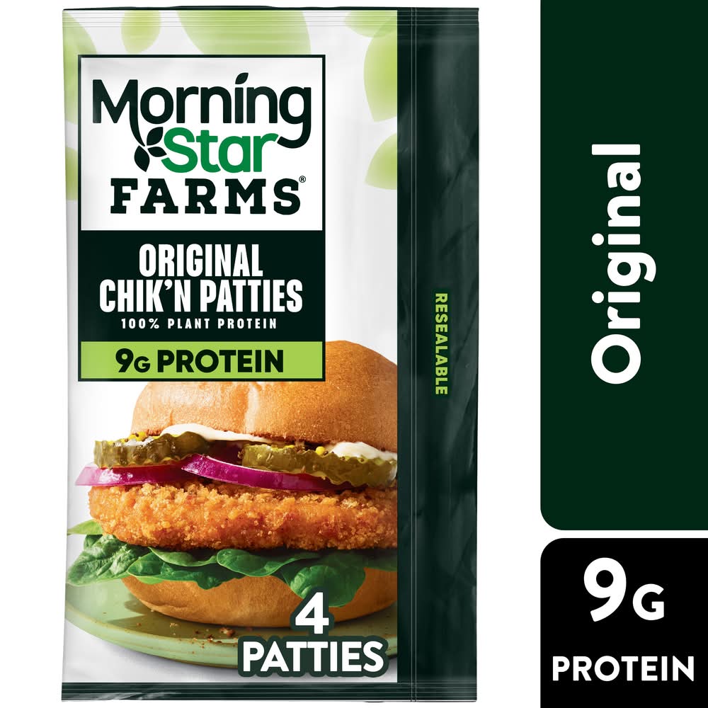 MorningStar Farms Original Chik’n Patties (10 oz, 4 ct)