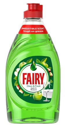 Fairy Apple-Rhubarb, Clean & Fresh Washing Up Liquid (320ml)