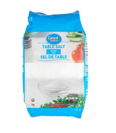 Great Value Sal Ionizada (bolsa 1 kg)