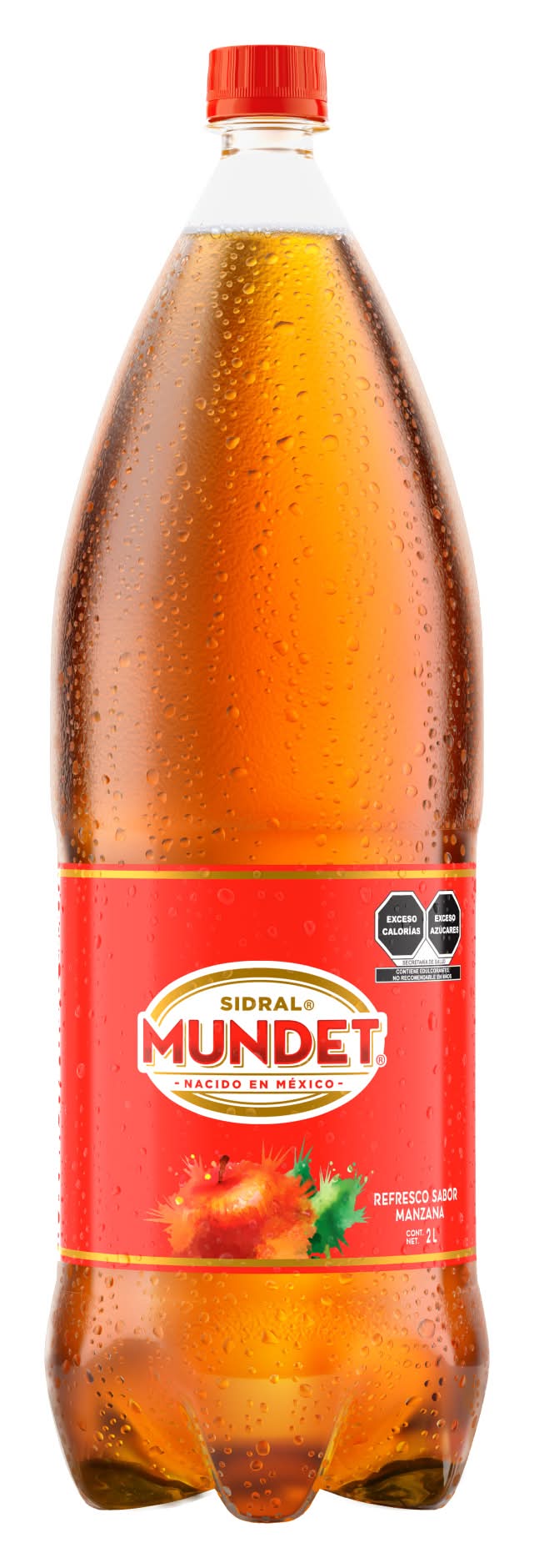 Sidral Mundet · Refresco con 1% de jugo, manzana (2 L)