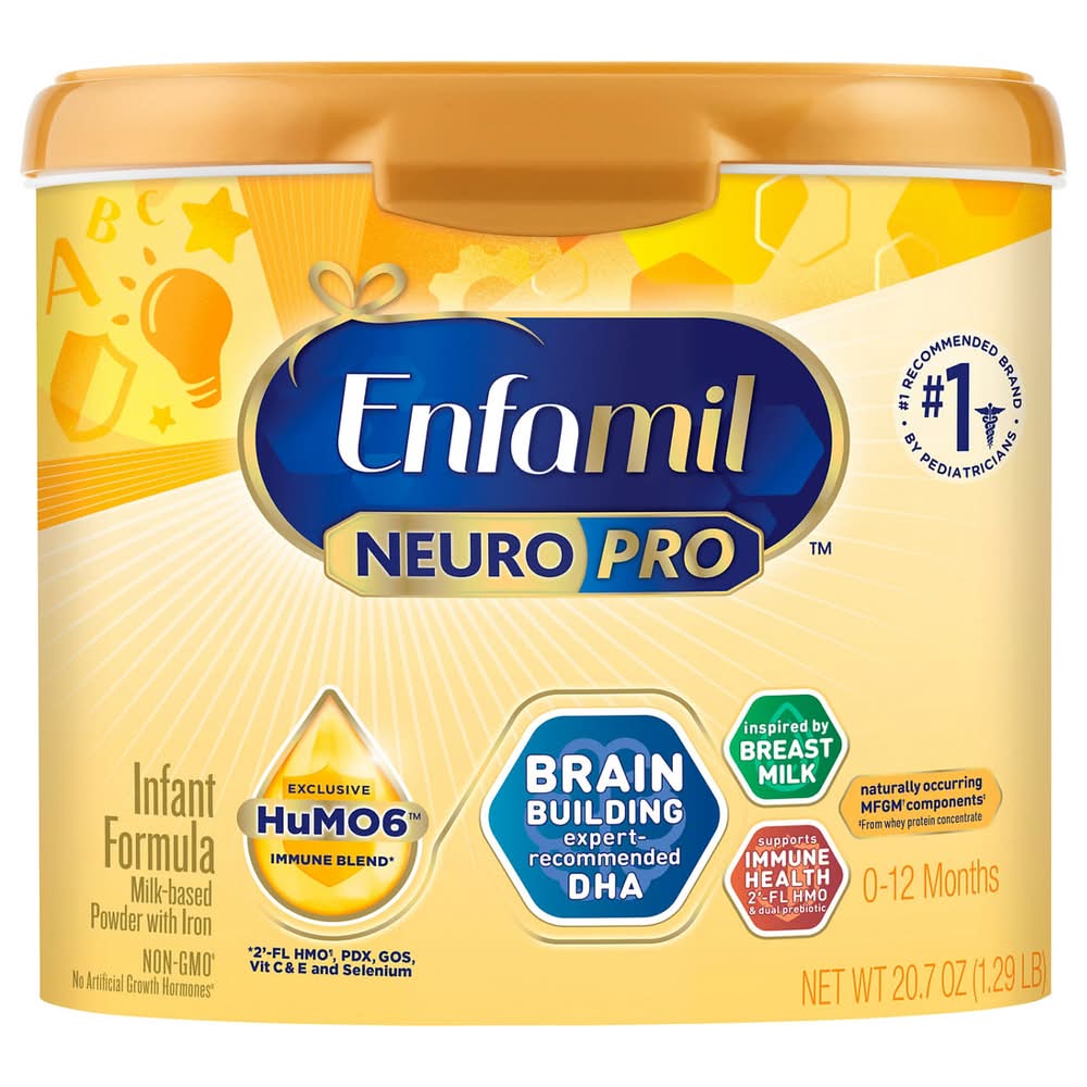 Enfamil Neuro Pro Infant Formula with Iron, Milk-Based Powder, 0-12 Months