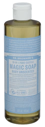Dr. Bronner's 18-in-1 Hemp Unscented Pure-Castile Soap