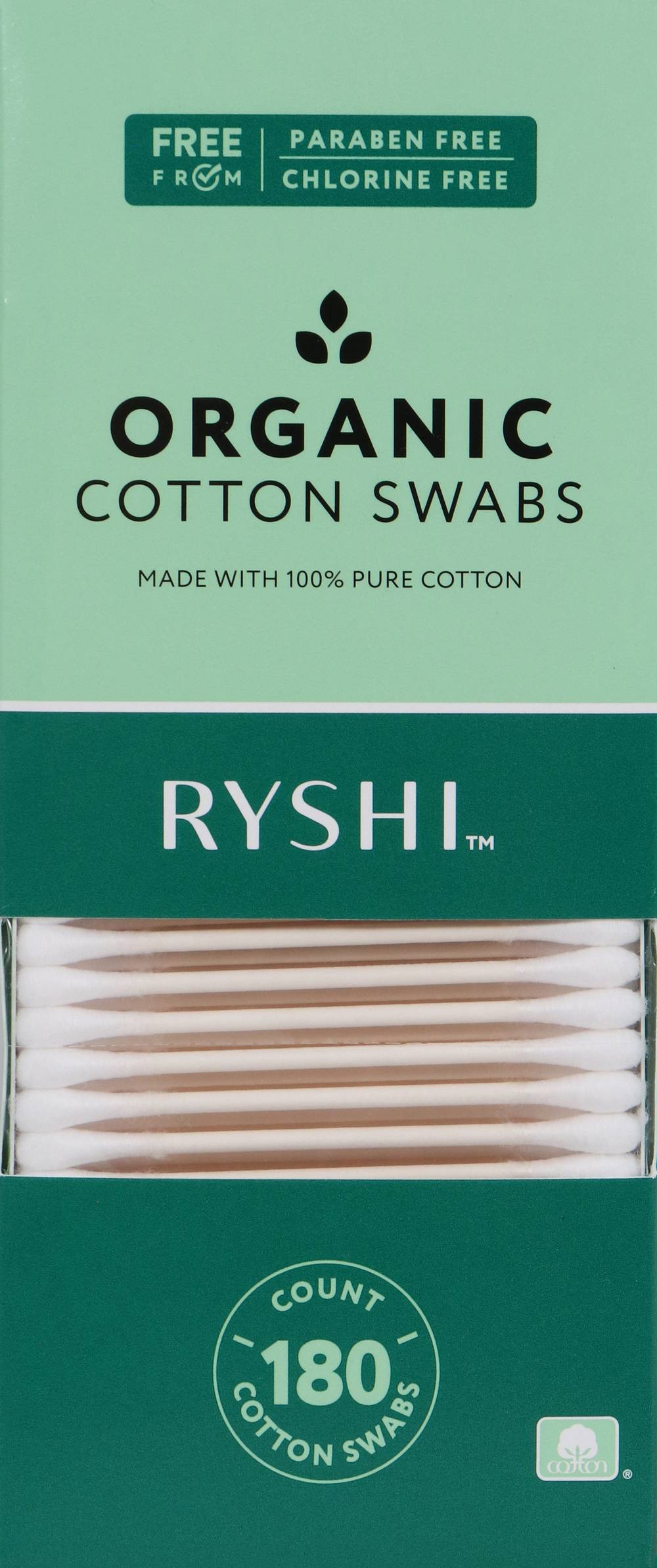 B4Y Organic Paper Cotton Swabs - 180 ct