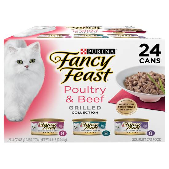 Fancy Feast Purina Poultry & Beef Grilled Collection pack (24 ct)