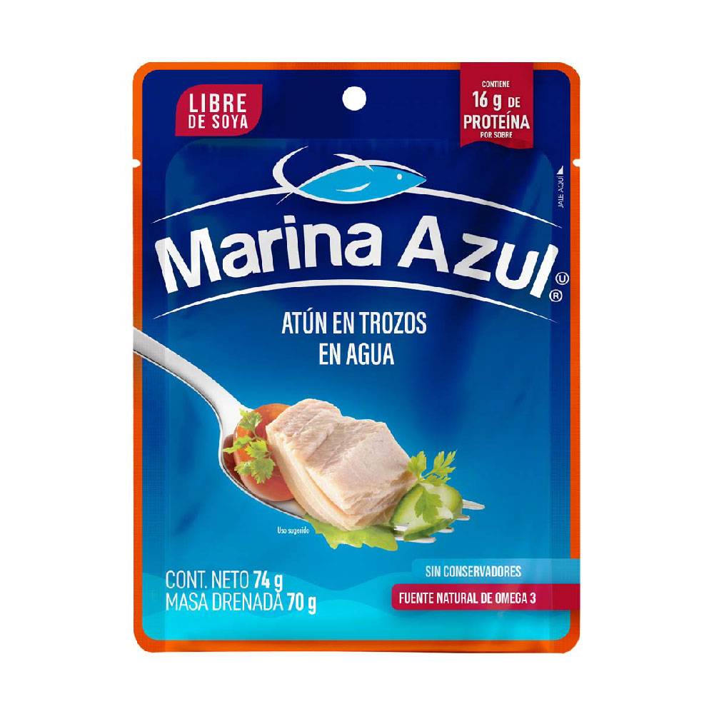 Marina Azul · Lomo de atún en agua (74 g)