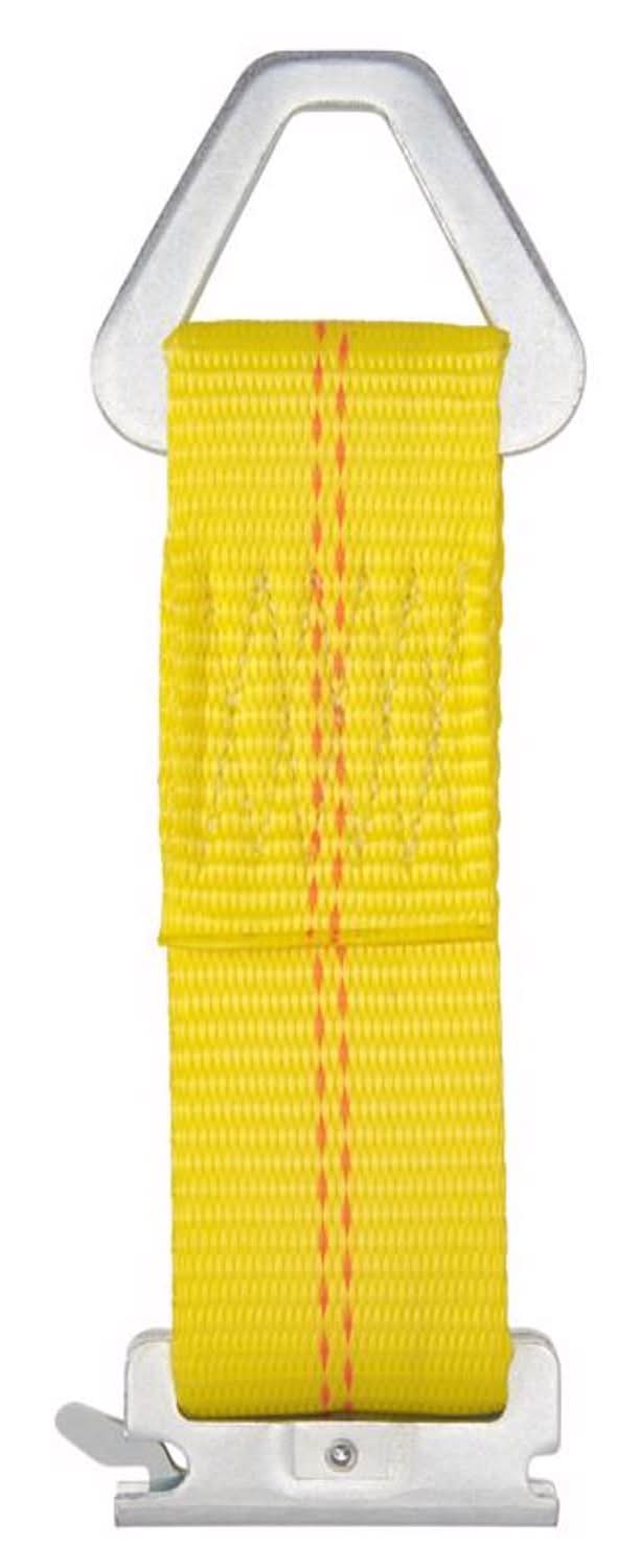Keeper 2 In. W X 7 In. L Yellow E-Track Tie-Off 2000 Lb 1 Pk