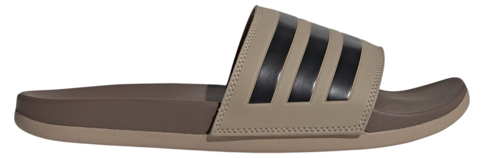 Adidas Adilette Comfort Slides (Blnchcrgo/Crbk/Earthstrat, M9.0/W10.0)