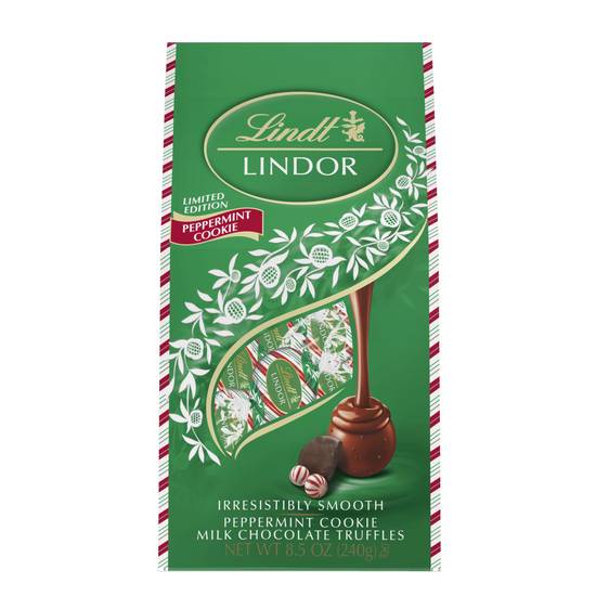 Order Lindor Truffles, Peppermint Cookie - 8.5 oz food online from Bartell Drugs store, BOTHELL on bringmethat.com