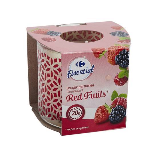 Carrefour Essential - Bougie parfumée fruit rouges