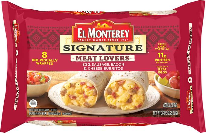 El Monterey Signature Burritos Meat Lovers