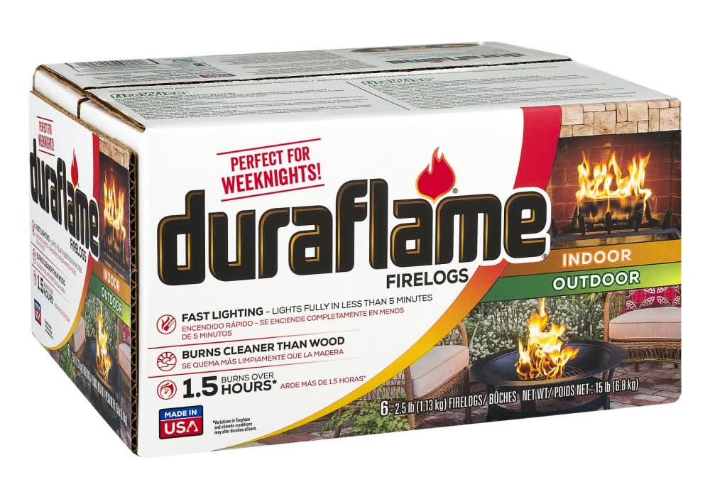 Duraflame Indoor/Outdoor 2.5-lb Wax Fire log 6 -Pack