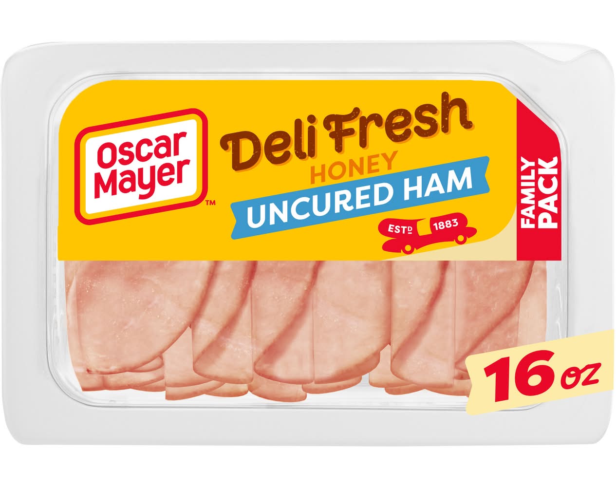 Oscar Mayer Deli Fresh Uncured Ham Family pack, Honey (16 oz)