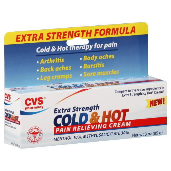 CVS Pharmacy Extra Strength Cold & Hot Therapy Pain Relieving Cream (3 oz)