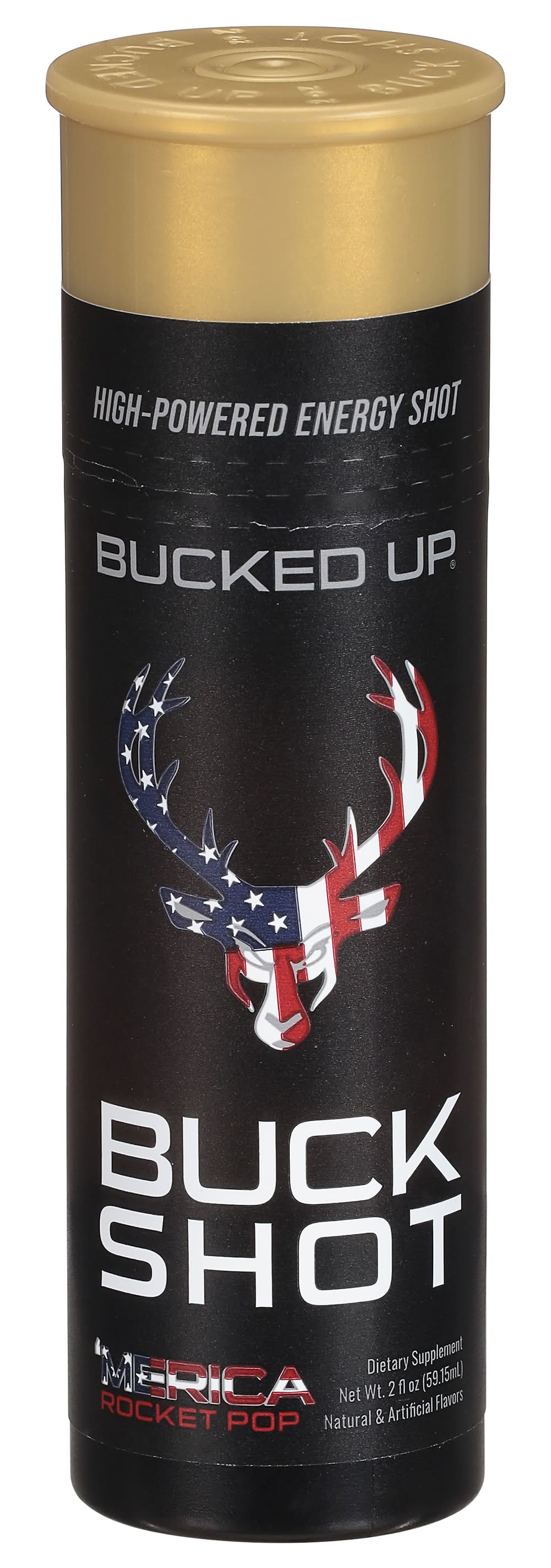 Bucked Up Rocket Pop Blue Energy Drink, Raspberry/ Lime/ Cherry (2 fl oz)