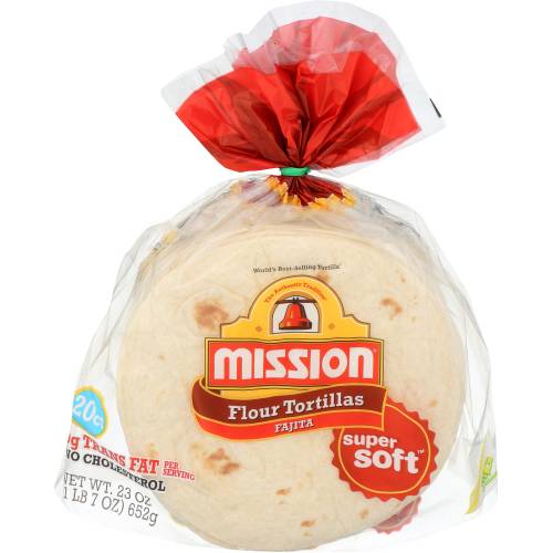 Mission Super Soft Fajita Tortillas 20 Count