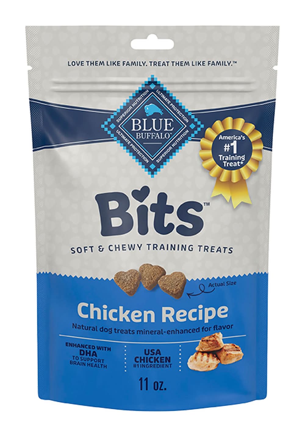 Blue Buffalo® Bits Soft & Chewy All Life Stages Dog Training Treats - Chicken (Size: 11 Oz)