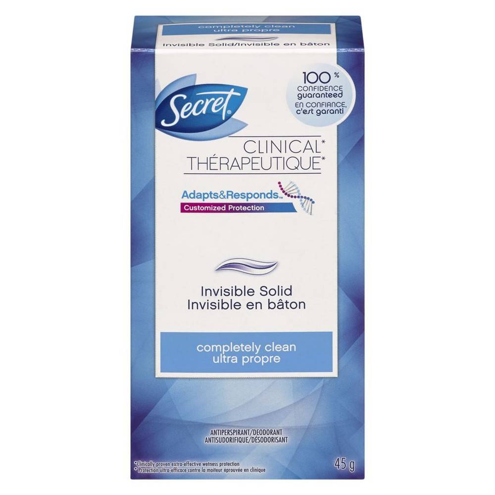 Secret Clinical Strength Invisible Solid, Completely Clean (45 g)