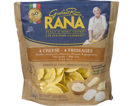 Rana · Pâtes de raviolis au fromage (300 g) - Ravioli pasta 4 cheese (300 g)