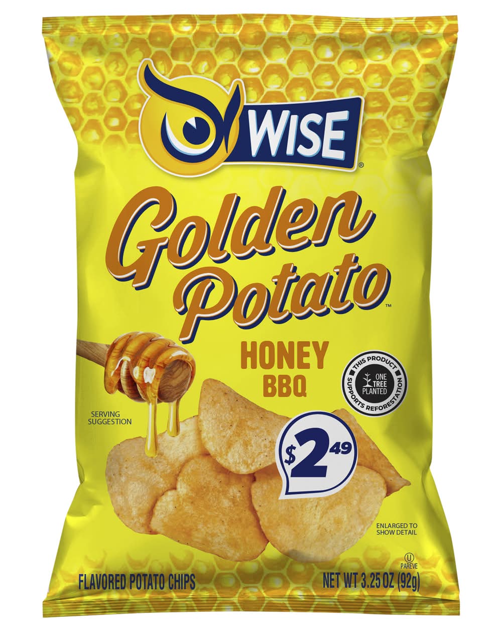 Wise Potato Chips, Honey Bbq (3.25 oz)