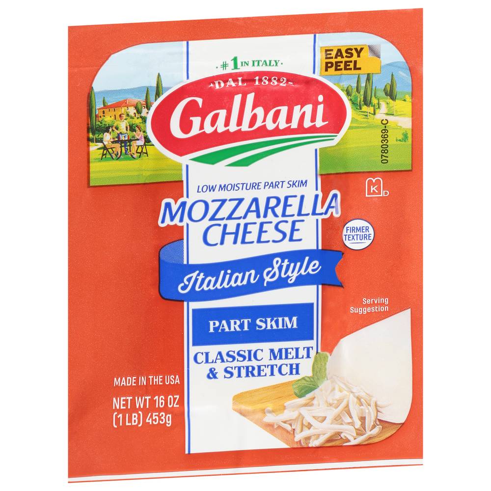 Galbani Italian Style Part-Skim Mozzarella Cheese (1 lbs)