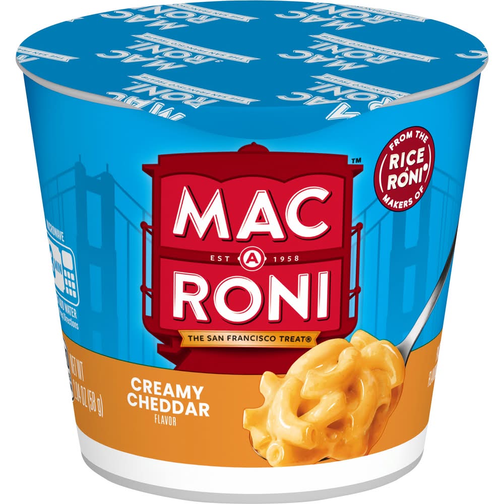 Mac-A-Roni Pasta With Sauce, Creamy Cheddar (2.04 oz)